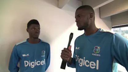 Jason Holder, Shimron Hetmeyer and Alzarri Joseph - U19 World Cup 2018 Launch event