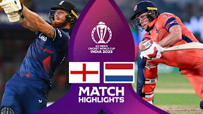 Logo of England secure authoritative win over Netherlands | Match Highlights | CWC23