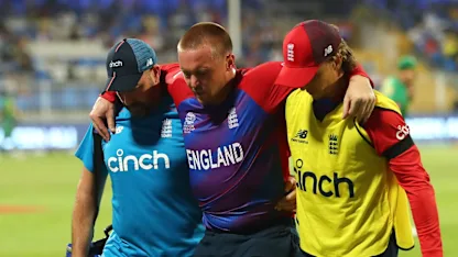 Logo of England's worrying Jason Roy injury blow