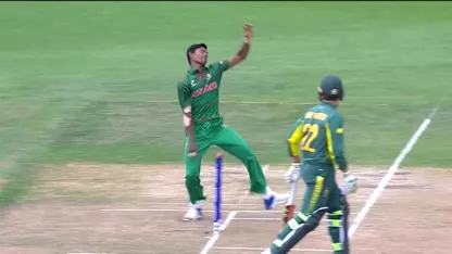 Roni Hossen gets his maiden U19 wicket, Matthew Breetzke caught behind deep point