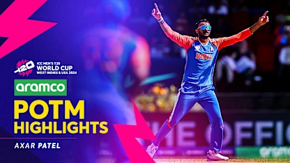 Logo of Axar Patel's decisive spell | POTM Highlights | IND v ENG | T20WC 2024