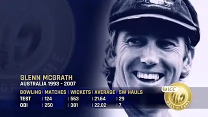 Logo of ICC Hall of Fame: Glenn McGrath | 'Raised the bar with unerring accuracy'
