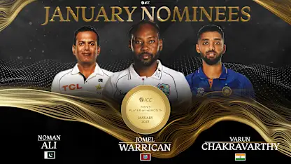 Logo of ICC Men’s Player of the Month Nominees for January 2025 announced