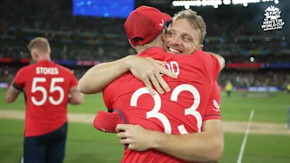Logo of The unseen footage after England emerged victorious in the final | ICC Men's T20WC 2022