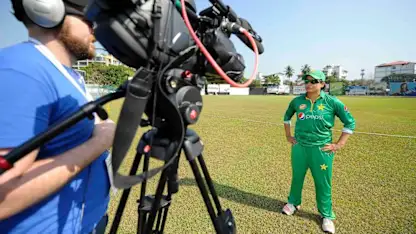 Logo of It was the first time an ICC Women’s tournament was live streamed with a nine-camera setup.