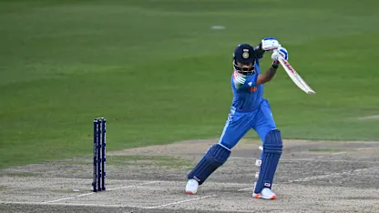 Logo of Kohli reaches milestone with trademark drive | PAK v IND | Champions Trophy 2024