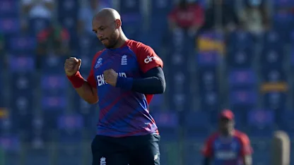 Logo of Mills takes two wickets on last two balls of innings