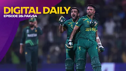 Logo of Nail-biter ends in South Africa triumph over Pakistan | Digital Daily: Episode 26 | CWC23