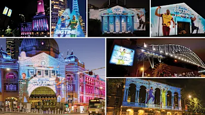 Logo of Australian Host Cities light up with the BIG TIME!