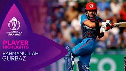 Logo of Rahmanullah Gurbaz's Powerplay charge shakes England | CWC23