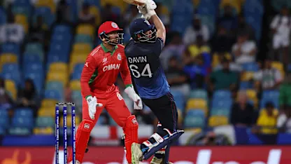 Logo of Six and out | Namibia v Oman | T20 World Cup