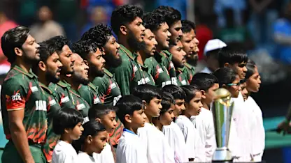 Logo of A moment of passion and patriotism from the Bangladesh players | Champions Trophy 2025