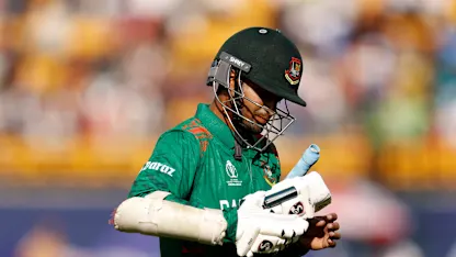 Logo of Topley cleans up Shakib with a beauty | CWC23