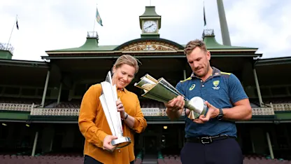 Logo of ICC World T20 2020 - Aaron Finch