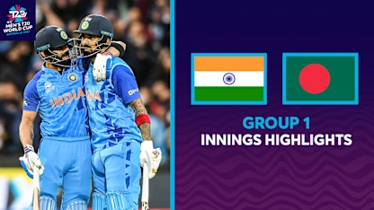 Logo of Kohli leads India charge against Bangladesh | Innings Highlights | T20WC 2022
