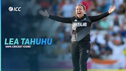 Logo of Lea Tahuhu | New Zealand's world-class pacer | ICC 100% Cricket Icons