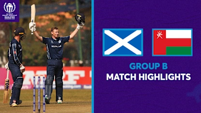 Logo of Scotland keep unbeaten run alive against Oman | CWC23 Qualifier