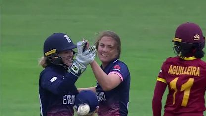 Logo of WICKETS: Natalie Sciver wreaks havoc in her first over