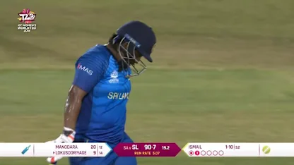 SL v SA: Shabnim Ismail rattles Eshani Lokusooriyage's stumps