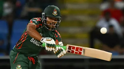 Logo of Najmul hits Hazlewood out of the ground | T20WC 2024