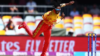 Logo of Wessly Madhevere becomes third Zimbabwe player to take ODI hat-trick