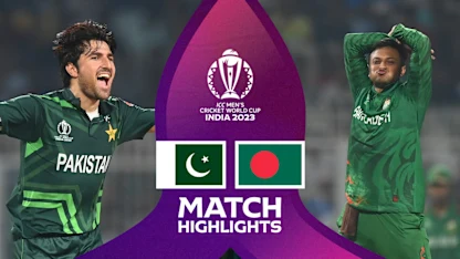 Logo of Complete performance gives Pakistan comfortable win | Match Highlights | CWC23
