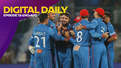 Logo of Afghanistan rise to shock defending champions England | Digital Daily: Episode 13 | CWC23