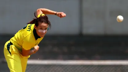 Logo of Megan Schutt was named the Player of the Tournament for the tri-series