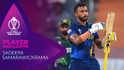 Logo of Samarawickrama smashes superb century for Sri Lanka | CWC23