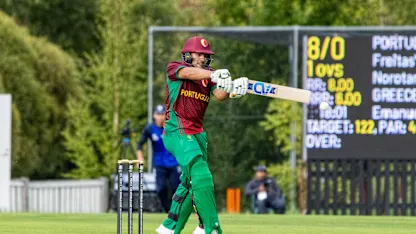 260817 Benjamin Greece vs Portugal Portugal de Freitas hitting the ball
