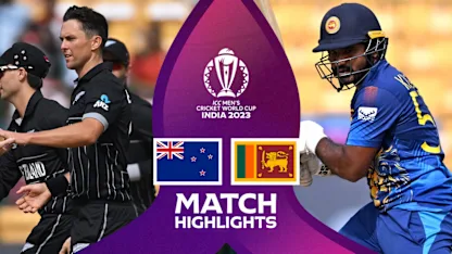 Logo of New Zealand inch closer to semis after dominating win over Sri Lanka | Match Highlights | CWC23