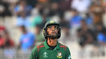 Logo of Shaheen stuns set Mahmudullah with a ripper | CWC23
