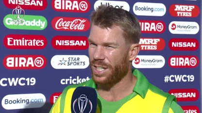 CWC19: AUS v BAN - Player of the match, David Warner