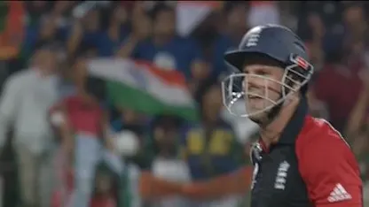 Logo of India and England tie in the ICC Cricket World Cup 2011, scoring 338 each