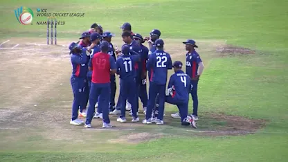WCL 2:  Namibia v USA - Merwe Erasmus is dismissed for 92