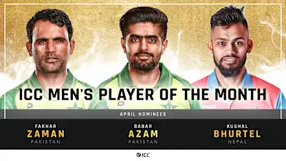 Logo of ICC Men's Player of the Month nominations for April