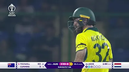 Logo of Glenn Maxwell - Six - Australia vs Netherlands