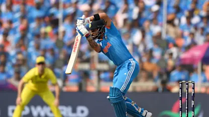 Logo of Kohli's hat-trick of fours sets the tone for India | CWC23