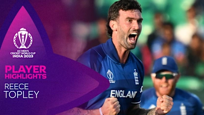 Logo of Topley four-for topples Bangladesh chase | CWC23