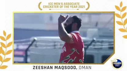 Logo of ICC Men's Associate Player of the Year 2021: Zeeshan Maqsood