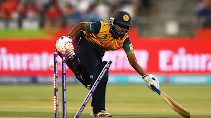 Stunning run out lights up opening match