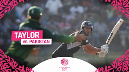 Logo of CWC11: Ross Taylor’s assault on Pakistan attack