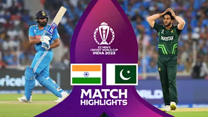 Logo of India win emphatically against Pakistan to remain unbeaten | Match Highlights | CWC23