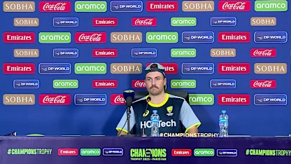 Logo of Josh Inglis- Australia post-match press conference, 22 Feb '25
