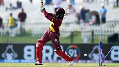 Logo of Pat Cummins ends Chris Gayle's fast start