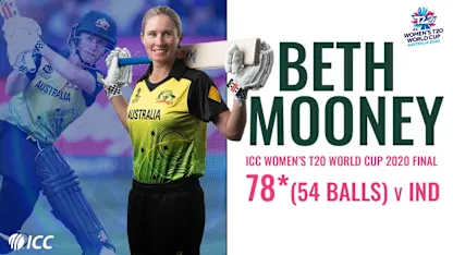 Logo of Beth Mooney's match-winning innings in the ICC Women's T20 World Cup 2020 final