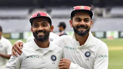 Logo of Ajinkya Rahane and Virat Kohli