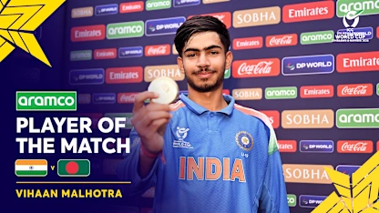 Vihaan Malhotra's golden arm turns the game around | POTM Highlights | U19 CWC 2026
