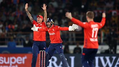Logo of England keep India series alive with impressive win