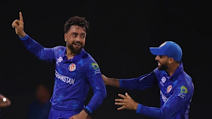 Logo of Captain gets captain as Rashid claims Williamson scalp | T20WC 2024